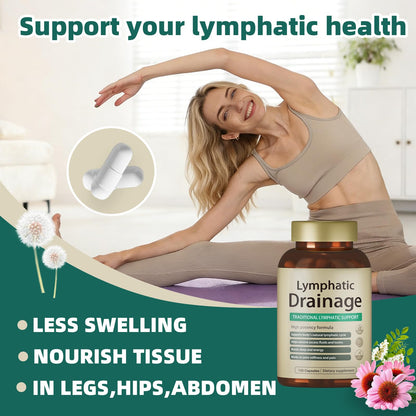 FRZVEO Lymphatic Drainage Capsules, 120 Capsules New Maximum Potency Formula 2 Month Supply with Dandelion Extract, Cleavers Extract - Supports Cellulite Reduction, Lymphatic Drainage & Immune Health - dailyvitalstore
