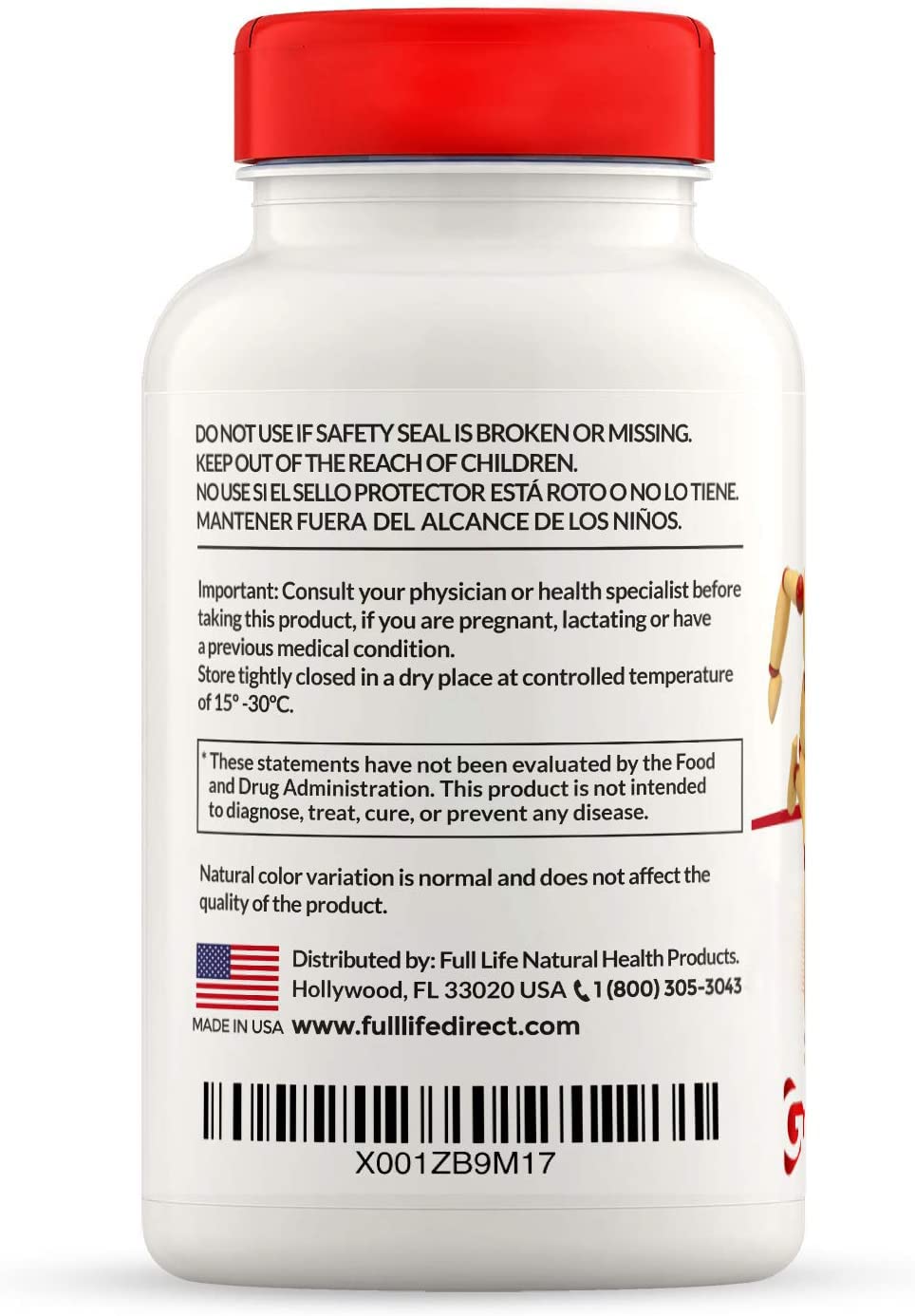Full Life Reuma-Art X Strength – 400 mg Herbal Supplements - Supports Joint Flexibility – 180 Veggie Capsules - dailyvitalstore