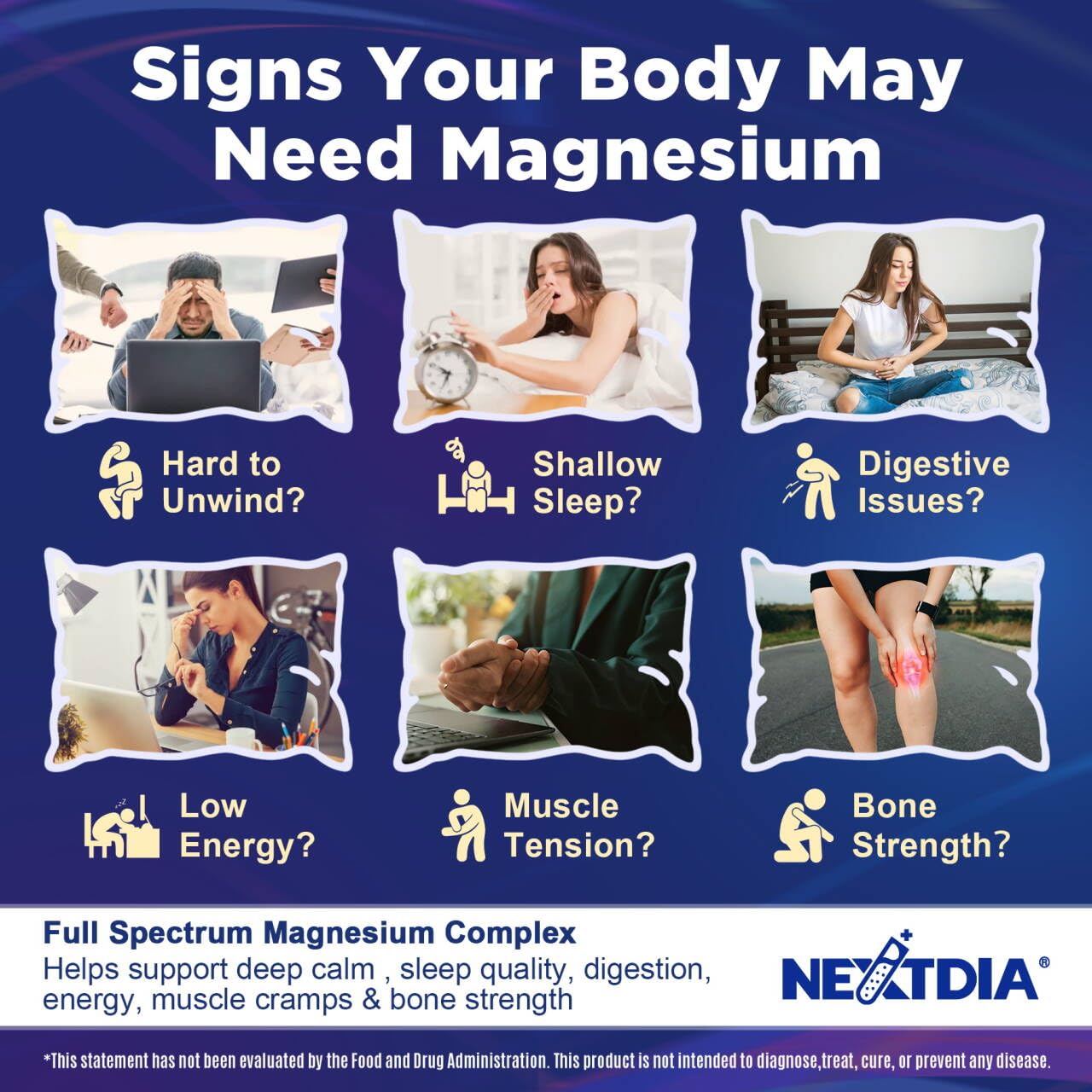Full Spectrum Magnesium Glycinate Complex 21 in 1 Gummies for Deep Calm Sleep, 12 Forms Magnesium Citrate Malate Taurate Orotate for Women Men + Probiotics w/Ashwagandha, L-Theanine, GABA, 120Cts - dailyvitalstore
