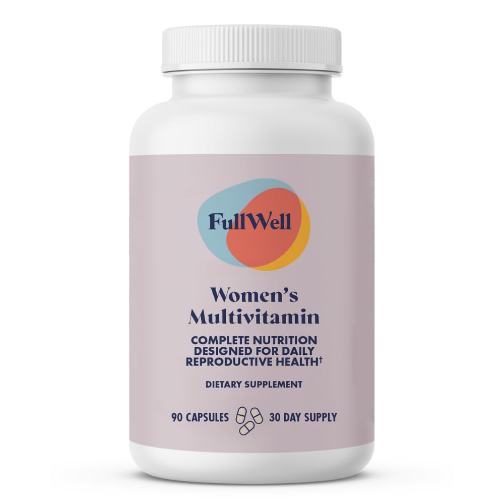 FullWell Women's Multivitamin - Daily Multivitamin for Reproductive Health - Supports Future Fertility, Hormone Balance & Overall Wellness - Antioxidant Blend - CoQ10 & PQQ - 90 Count (30 Servings) - dailyvitalstore