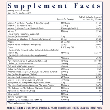 FullWell Women's Prenatal Multivitamin - Healthy Pregnancy Support - Contains Choline & Folate - Supports Fetal Growth - dailyvitalstore