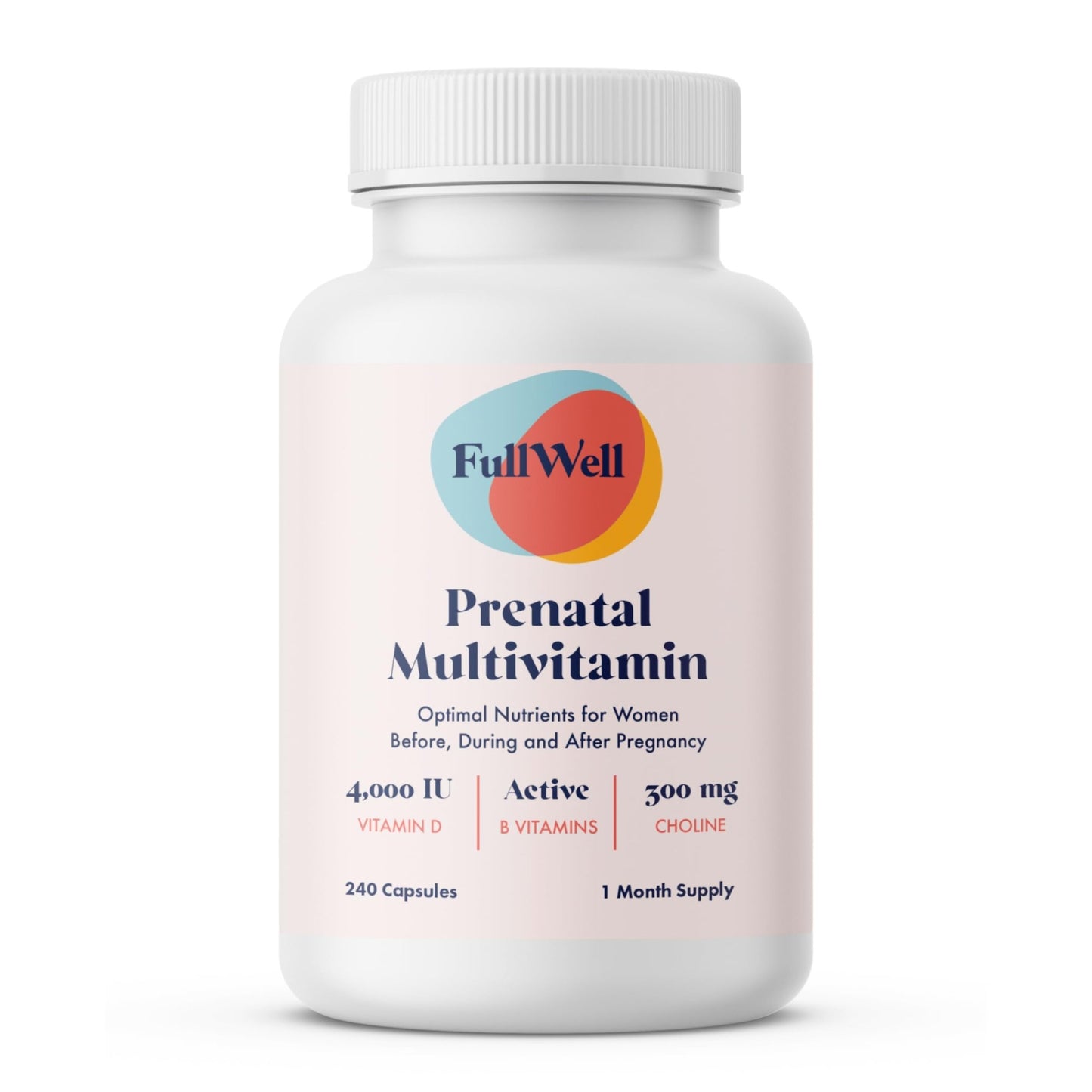 FullWell Women's Prenatal Multivitamin - Healthy Pregnancy Support - Contains Choline & Folate - Supports Fetal Growth - dailyvitalstore