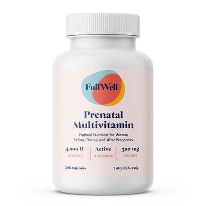 FullWell Women's Prenatal Multivitamin - Healthy Pregnancy Support - Contains Choline & Folate - Supports Fetal Growth - dailyvitalstore