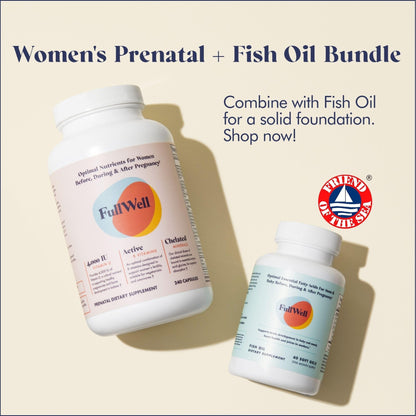 FullWell Women's Prenatal Multivitamin - Healthy Pregnancy Support - Contains Choline & Folate - Supports Fetal Growth - dailyvitalstore