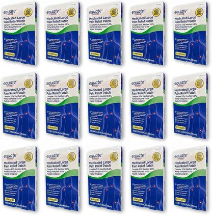 FUSION SHOP STORE Smart choices, meaningful life! Topical Patch with Menthol, Camphor, Methyl salycilate, 6 Count (Pack of 15) - dailyvitalstore