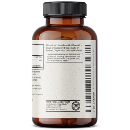 Futurebiotics Magnesium Glycinate 200 MG per Serving Chelated for High Absorption, Gentle On Stomach, Non-GMO, 60 Vegetarian Capsules - dailyvitalstore