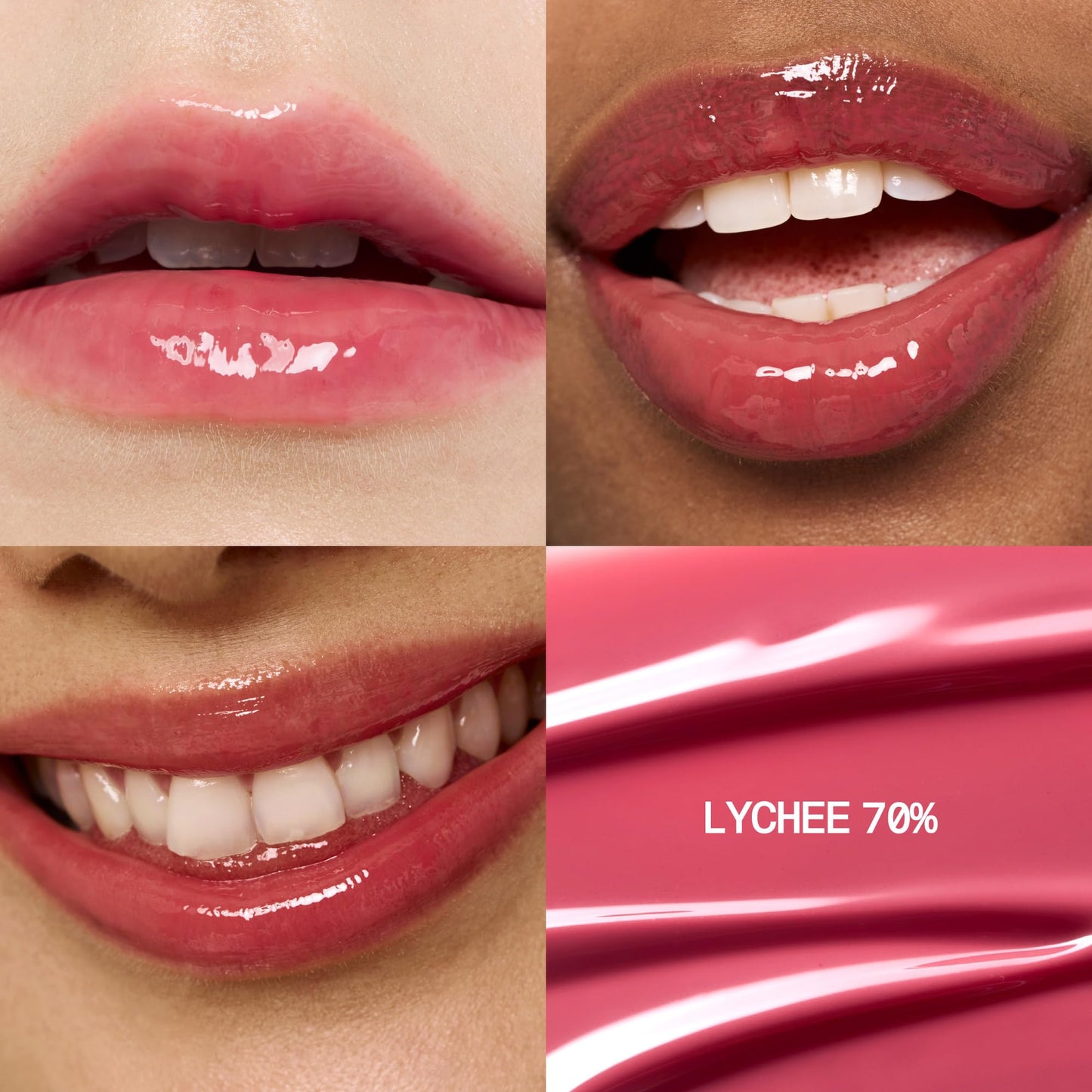 fwee 3D Voluming Gloss 70% (Rich) | Lychee 70% | High Shine, Non-Sticky Lip Gloss for Makeup | Long-Lasting, Moisturizing Gel Formula | 30%, 70% Pigment Options | 5.3g - dailyvitalstore