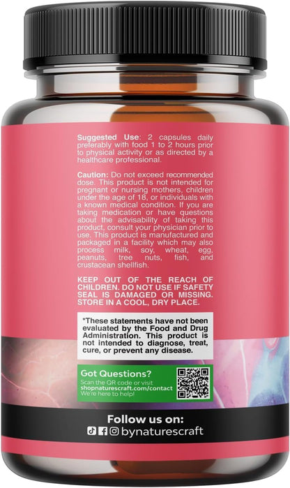 G-Curve Butt and Breast Growth Capsules - Horny Goat Weed Muira Puama & Maca Root for Butt Growth Support - Advanced Herbal Formula - dailyvitalstore