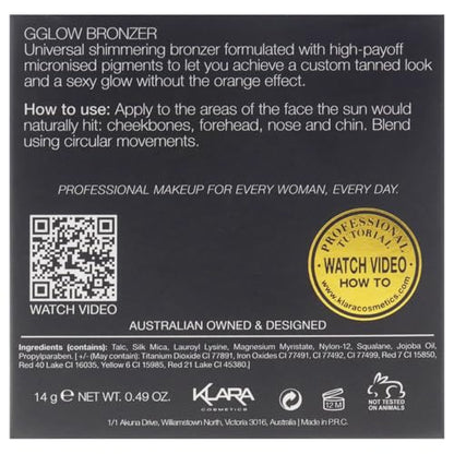 G Glow Bronzer by Klara for Women - 0.49 oz Bronzer - dailyvitalstore
