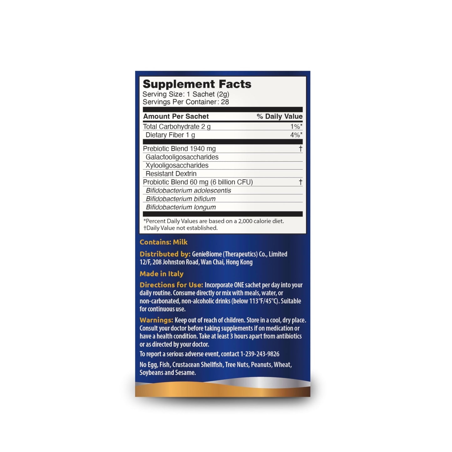 G-NiiB Immunity Elite (SIM01 Synbiotic Formula) - Potent Live probiotics and Added prebiotics to Support Immunity, Regularity, Sleep, Mood, and Skin - 5X More Effective in Reaching the Gut Alive - dailyvitalstore