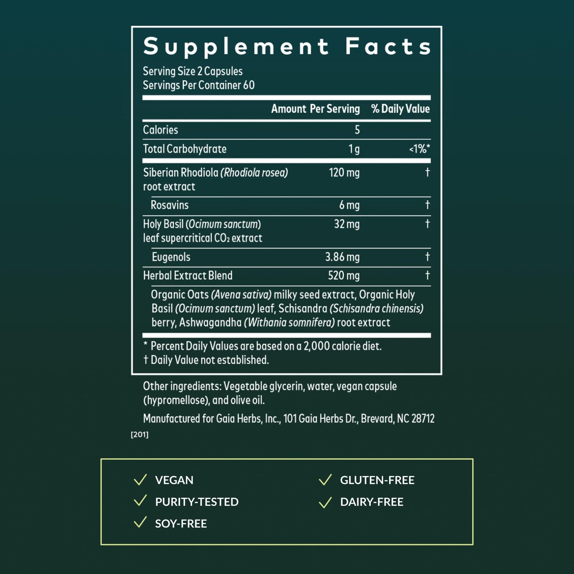 Gaia Herbs Adrenal Health Daily Support, Help Maintain Healthy Energy & Stress Levels*,120 Liquid Phyto-Caps Adrenal Health Nightly Restore, 120 Liquid Phyto-Caps - Bundle - dailyvitalstore