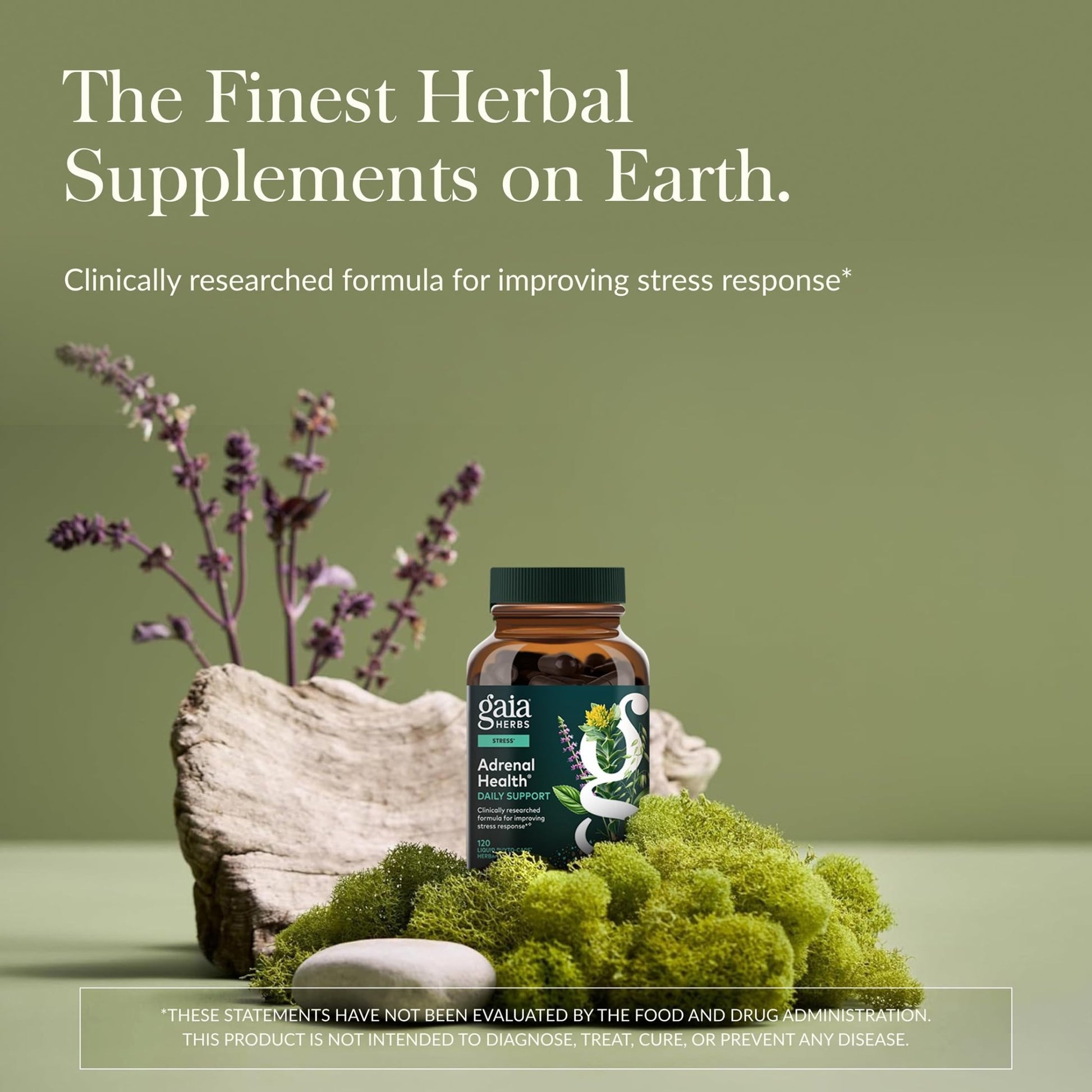 Gaia Herbs Adrenal Health Daily Support, Help Maintain Healthy Energy & Stress Levels*,120 Liquid Phyto-Caps Adrenal Health Nightly Restore, 120 Liquid Phyto-Caps - Bundle - dailyvitalstore