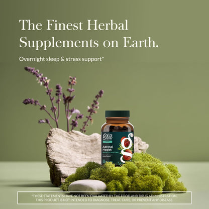 Gaia Herbs Adrenal Health Daily Support, Help Maintain Healthy Energy & Stress Levels*,120 Liquid Phyto-Caps Adrenal Health Nightly Restore, 120 Liquid Phyto-Caps - Bundle - dailyvitalstore