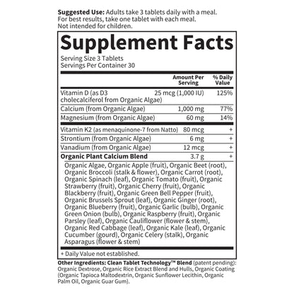 Garden of Life Calcium Supplement with Magnesium & Organic Vitamin D3 K2, Made from Whole Foods, Gluten-Free, 90 Count - dailyvitalstore