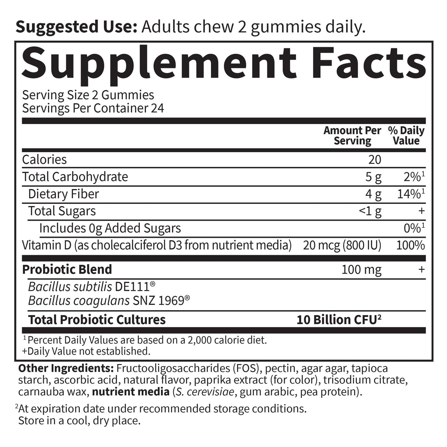 Garden of Life Dr Formulated 10 Billion CFU Prebiotic Fiber & Probiotic Gummies with Vitamin D3 for Digestive and Immune Health – Gluten Free, Non GMO - dailyvitalstore