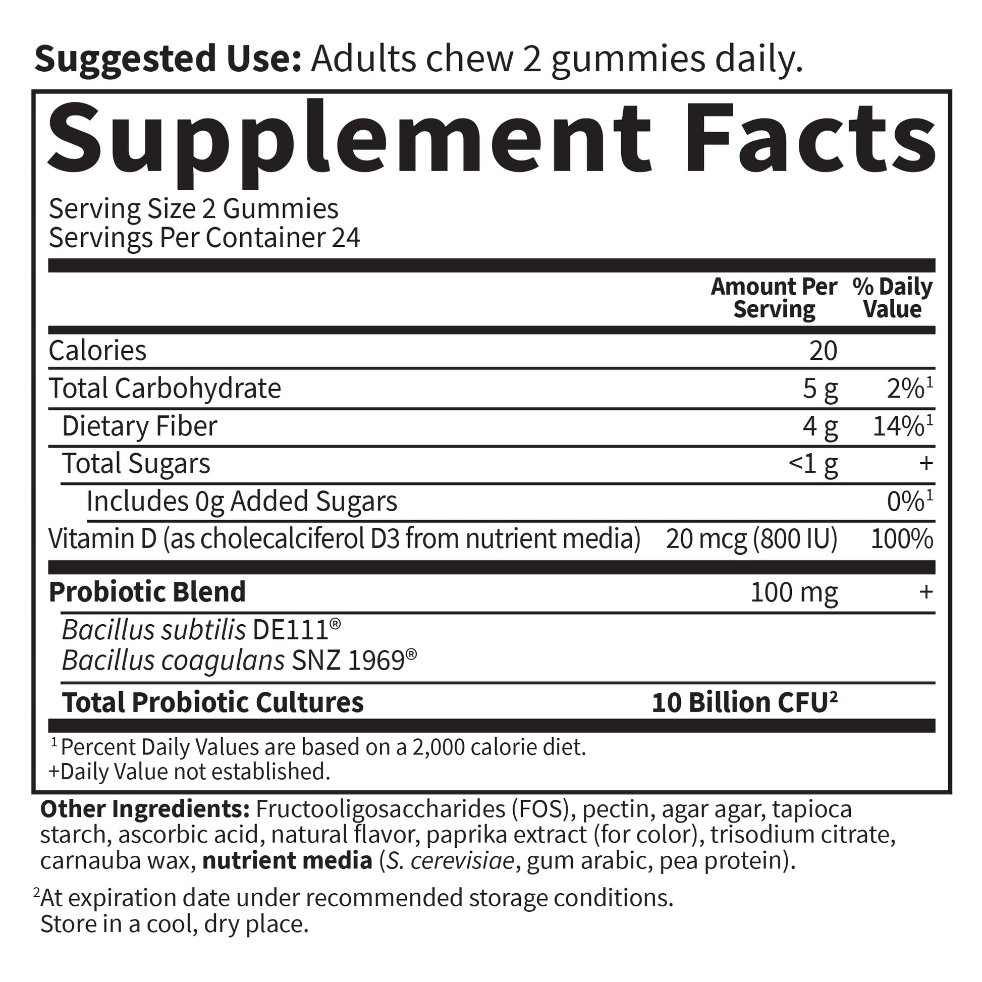 Garden of Life Dr Formulated 10 Billion CFU Prebiotic Fiber & Probiotic Gummies with Vitamin D3 for Digestive and Immune Health – Gluten Free, Non GMO - dailyvitalstore