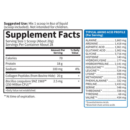 Garden of Life Grass Fed Collagen Peptides Powder Unflavored Collagen Powder for Hair Skin Nails Joints, Hydrolyzed Collagen Protein Supplements - dailyvitalstore