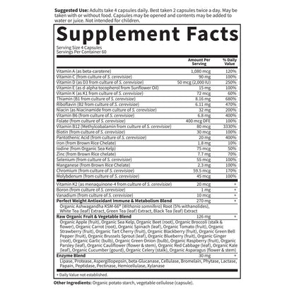 Garden of Life Multivitamin Code Perfect Weight Loss for Women and Men, Healthy Active Metabolism, Stress Management, Ashwagandha, Green Tea and Enzymes, 240 Count - dailyvitalstore