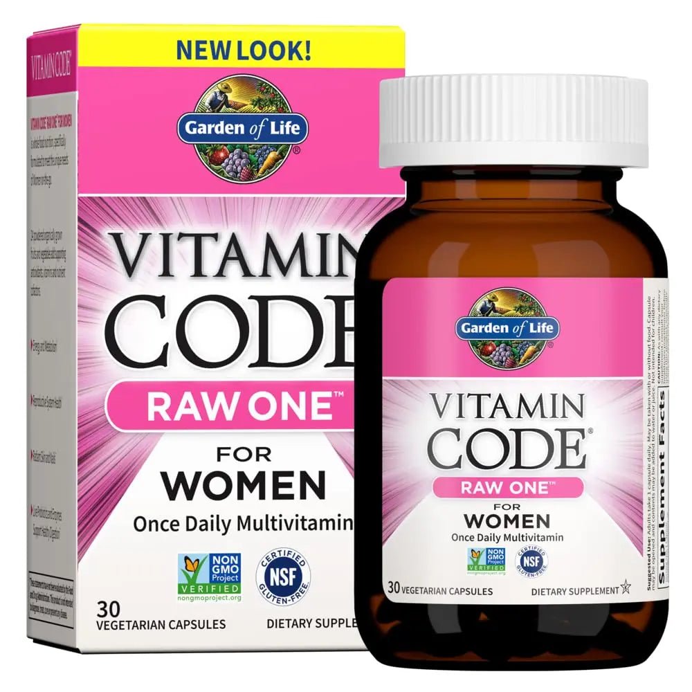 Garden of Life Multivitamin for Women, Vitamin Code Raw One for Women, Once Daily Women's Multi - 30 Capsules - dailyvitalstore