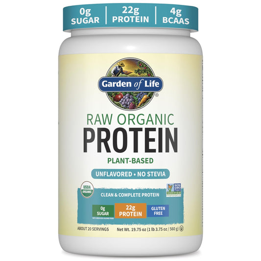 Garden of Life Organic Vegan Protein Powder, Plant Based & BCAAs, Organic Protein Powder with Probiotics & Enzymes, - dailyvitalstore