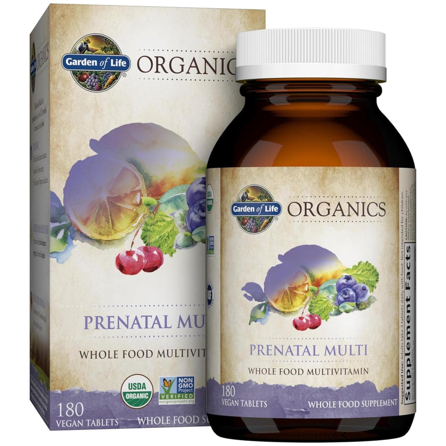 Garden of Life Organics Prenatal Multivitamin with Folate, B6, B12, D3 & Iron – Prenatal Vitamins for Women with Energy Metabolism Support for Healthy - dailyvitalstore