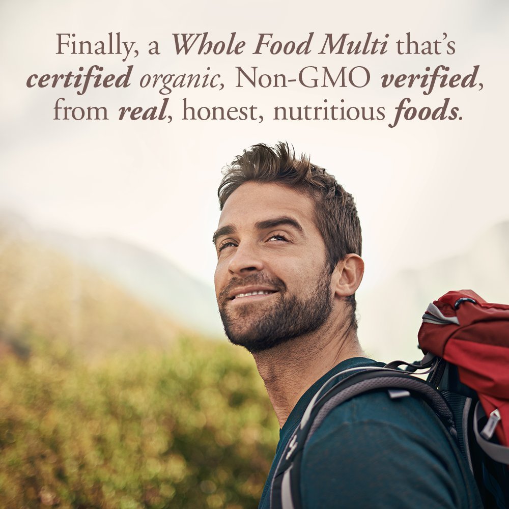 Garden of Life Organics Whole Food Multivitamin for Men, 120 Tablets, Vegan Mens Vitamins and Minerals for Health and Well-Being, Certified Organic Vegan Multi - dailyvitalstore