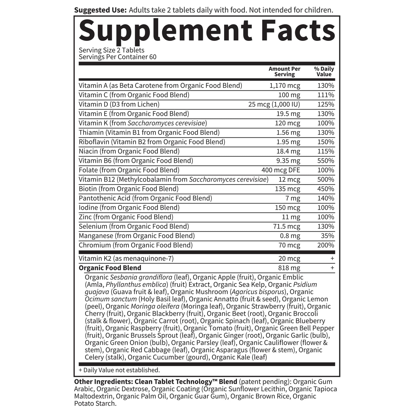 Garden of Life Organics Whole Food Multivitamin for Men, 120 Tablets, Vegan Mens Vitamins and Minerals for Health and Well-Being, Certified Organic Vegan Multi - dailyvitalstore