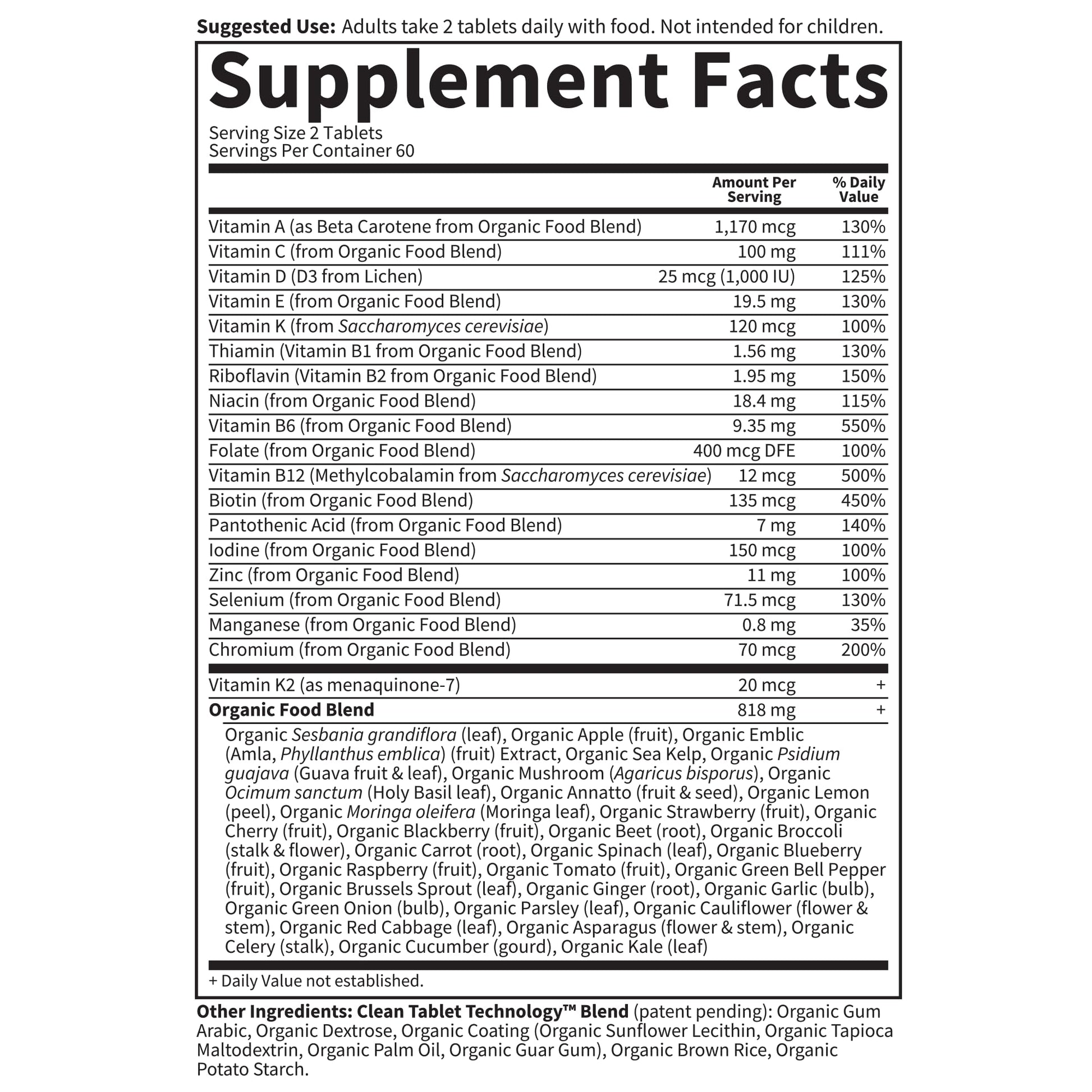 Garden of Life Organics Whole Food Multivitamin for Men, 120 Tablets, Vegan Mens Vitamins and Minerals for Health and Well-Being, Certified Organic Vegan Multi - dailyvitalstore