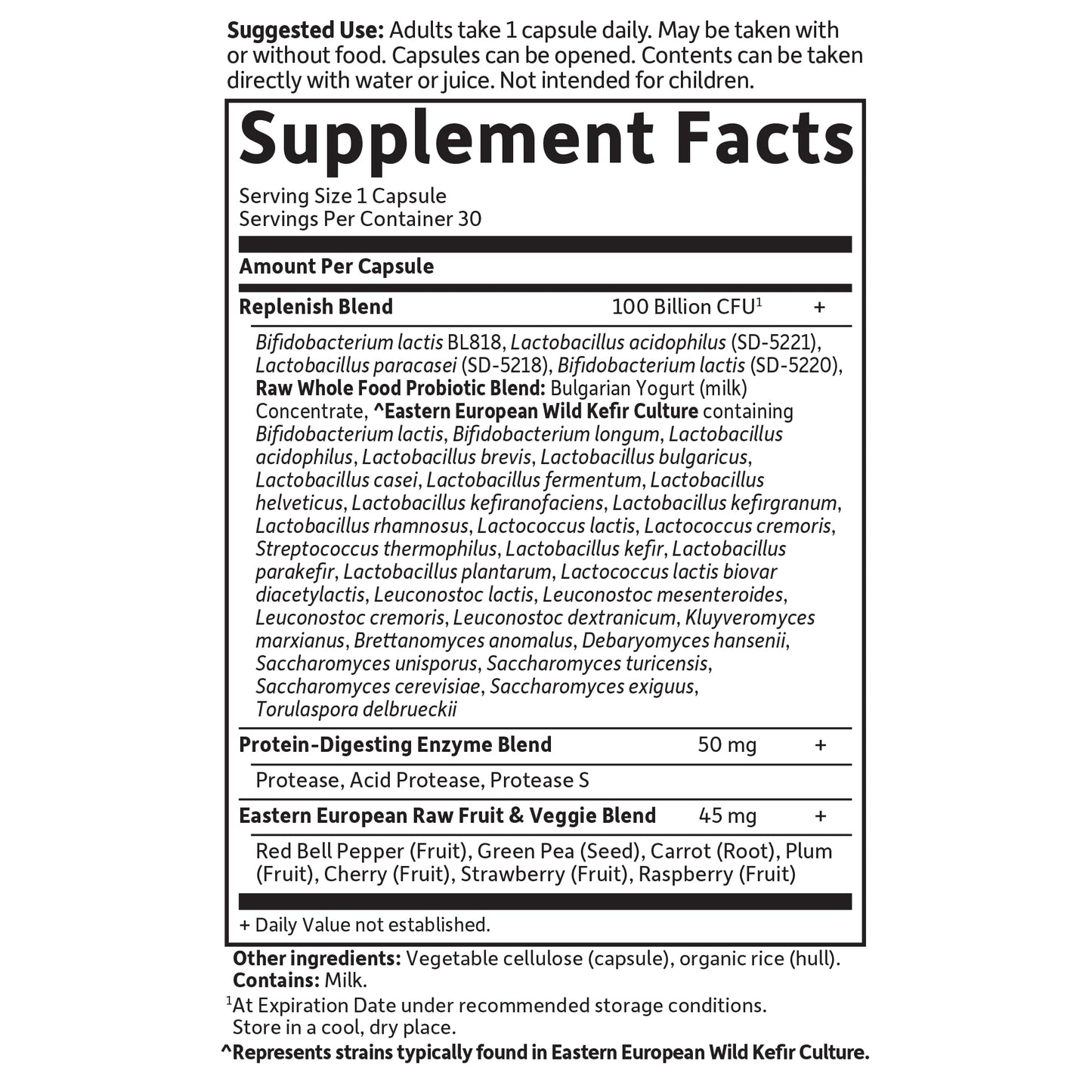 Garden of Life Raw Probiotics for Women and Men with Digestive Enzymes, 100 Billion CFU, Clinically Studied Strains, Shelf Stable, 30 Capsules - dailyvitalstore