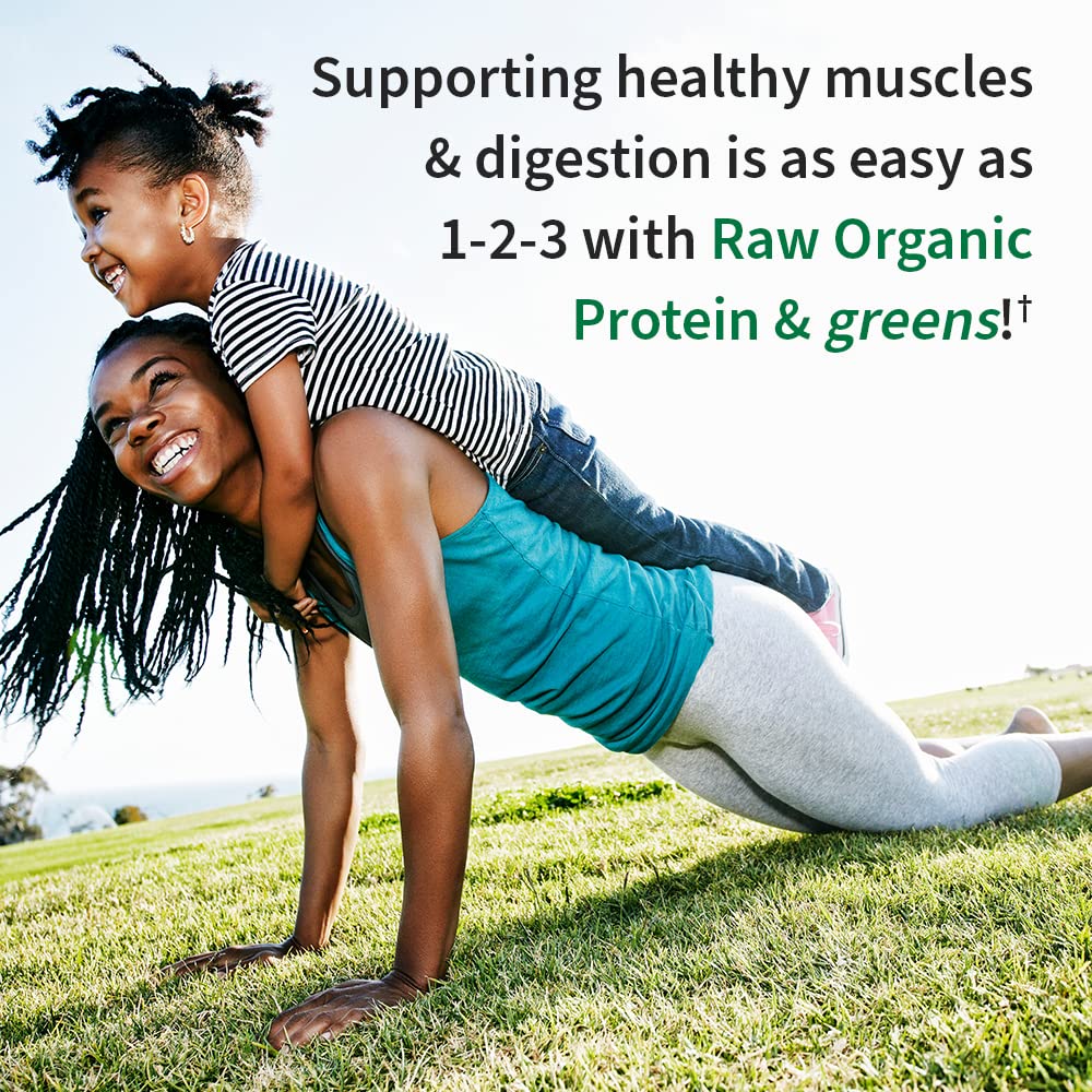 Garden of Life Raw Protein & Greens Vanilla Protein Powder – 20g Plant Based Greens Powder, Probiotics & Enzymes, Post-Workout Recovery, Vegan, Gluten-Free, Non-GMO, 20 Servings - dailyvitalstore