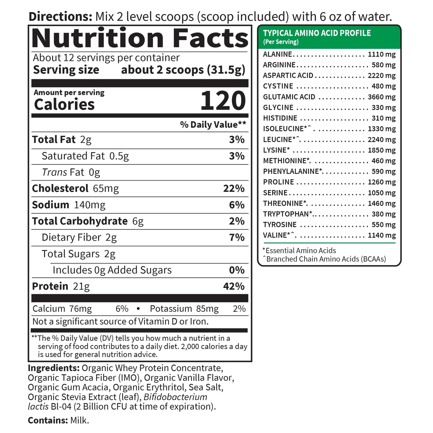 Garden of Life Sport Grass Fed Whey Protein Powder – 24g Whey Protein Isolate for Women & Men with Probiotics & Glutamine, Non-GMO, Gluten-Free, Cold-Processed, Vanilla Flavor, 20 Servings - dailyvitalstore
