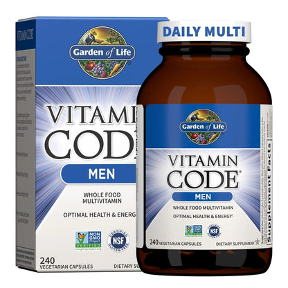 Garden of Life Vitamin Code, Whole Food Multivitamin for Men, 240 Vegetarian Capsules - dailyvitalstore