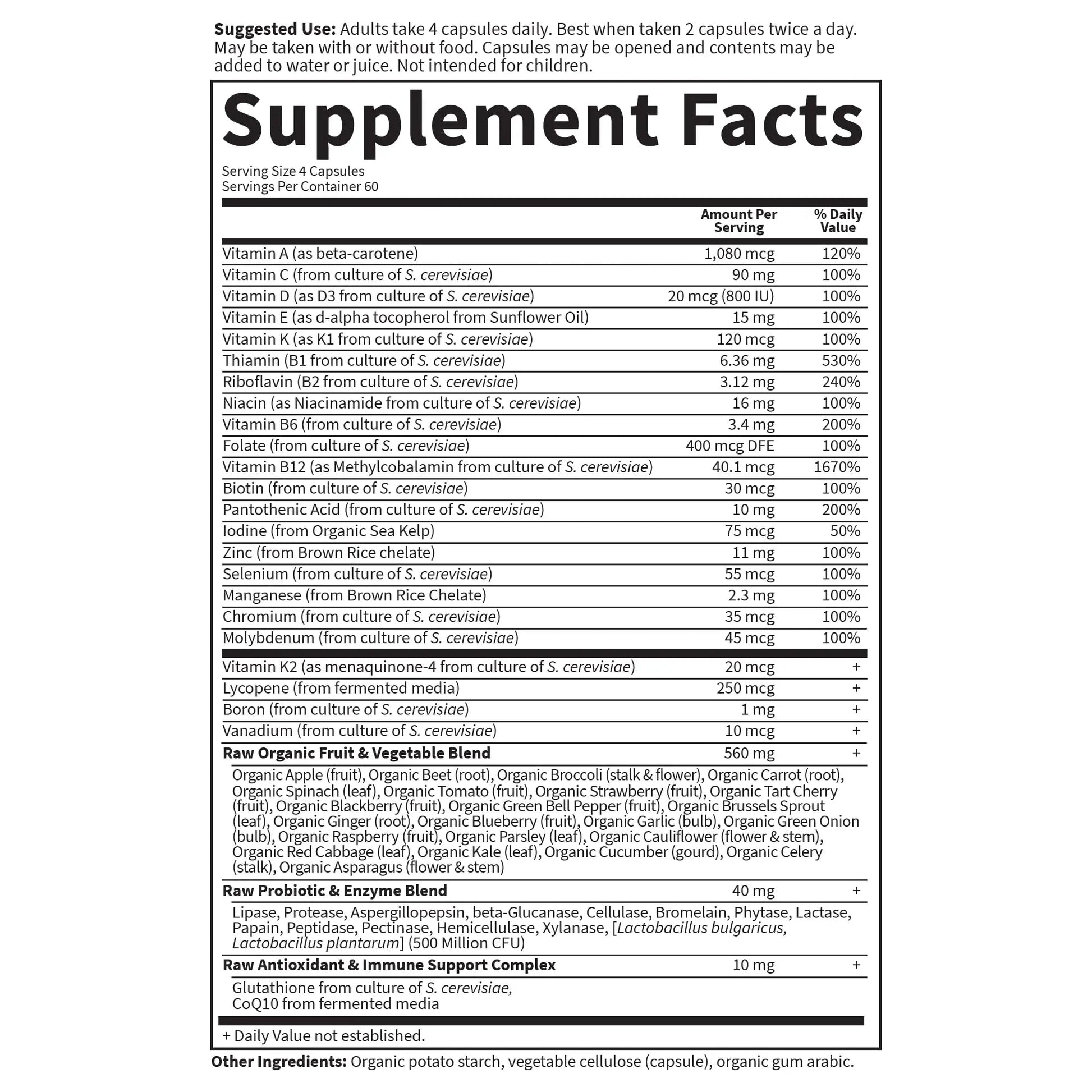 Garden of Life Vitamin Code, Whole Food Multivitamin for Men, 240 Vegetarian Capsules - dailyvitalstore