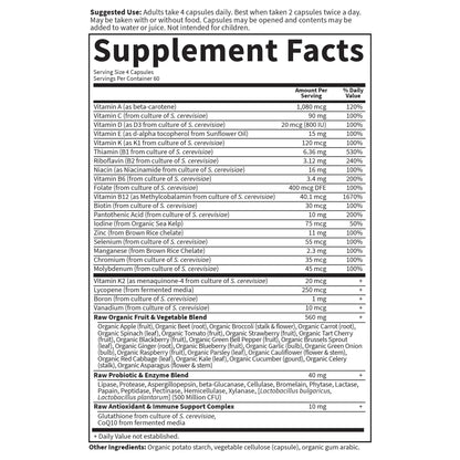 Garden of Life Vitamin Code, Whole Food Multivitamin for Men, 240 Vegetarian Capsules - dailyvitalstore