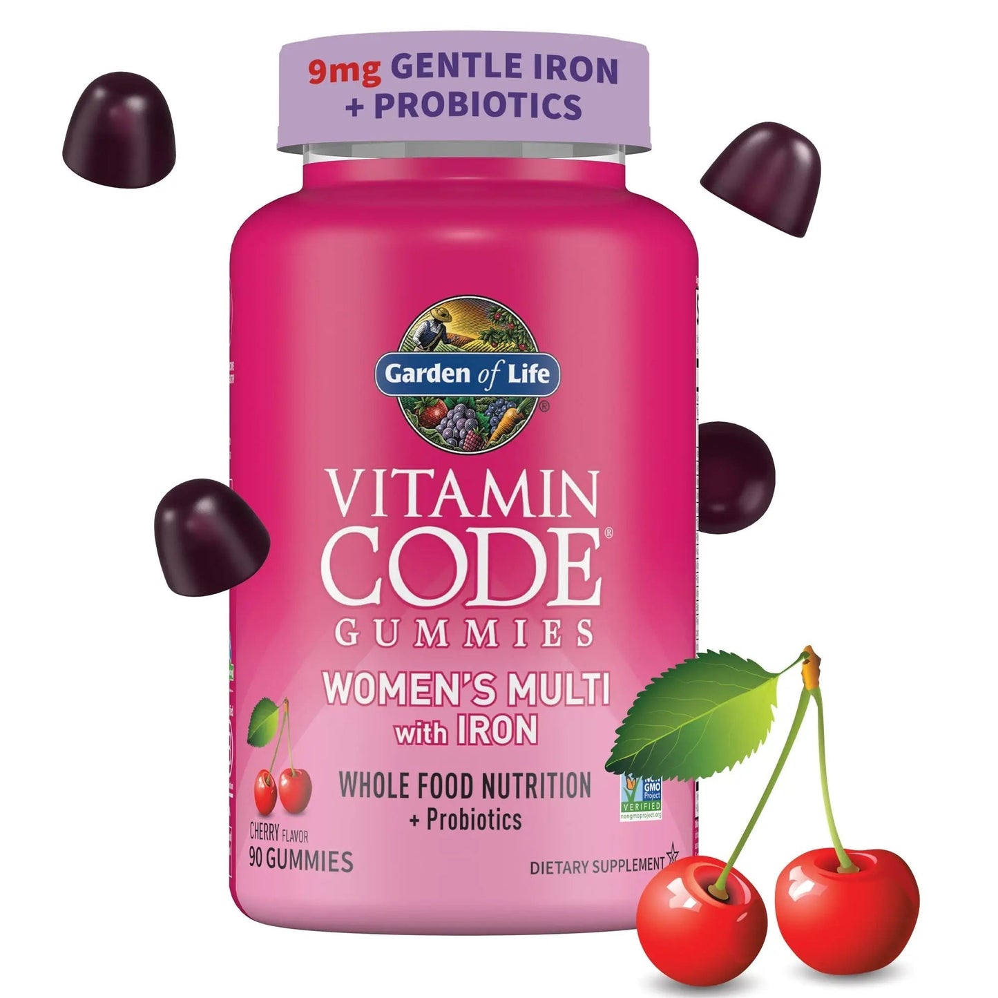 Garden of Life Vitamin Code Women’s Multivitamin Gummy with Iron: Folate, Biotin, D3 & B12 for Hair, Skin & Nails - dailyvitalstore