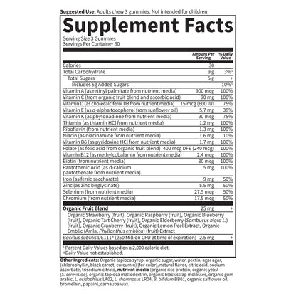 Garden of Life Vitamin Code Women’s Multivitamin Gummy with Iron: Folate, Biotin, D3 & B12 for Hair, Skin & Nails - dailyvitalstore