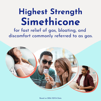 Gas-X Ultimate Strength Gas Relief Softgels with Simethicone 500 mg, Fast Bloating Relief, Anti-Gas, OTC Stomach & Intestinal Gas, Easy to Swallow, 20 Count - dailyvitalstore