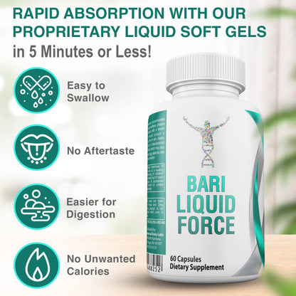 Gastric Bypass Vitamins with Iron Plus 42 Super Fruits & Vegetables for Post Bariatric Surgery Must Haves, Quick-Dissolve Gel Caps - dailyvitalstore