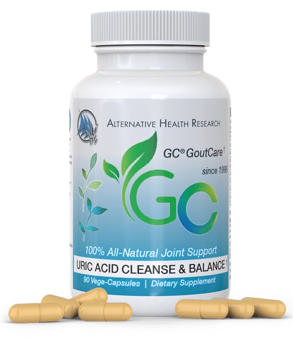 GC® GoutCare: Uric Acid Control | Uric Acid Prevention | Joint Health Supplement | Joint Relief | with Turmeric, Celery Seed Extract, Milk Thistle and More | 90 Capsules per Bottle | Non-GMO - dailyvitalstore
