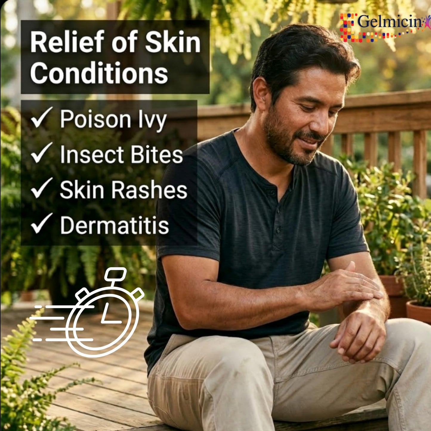Gelmicin Cream 40g Skin Allergies, Skin Itch, Skin Rashes, Poison Ivy Relief- Contains 1.41 oz - dailyvitalstore