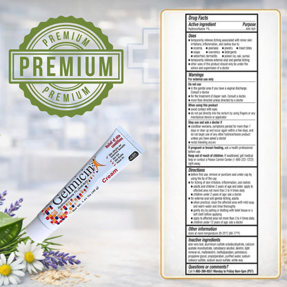 Gelmicin Cream 40g Skin Allergies, Skin Itch, Skin Rashes, Poison Ivy Relief- Contains 1.41 oz - dailyvitalstore