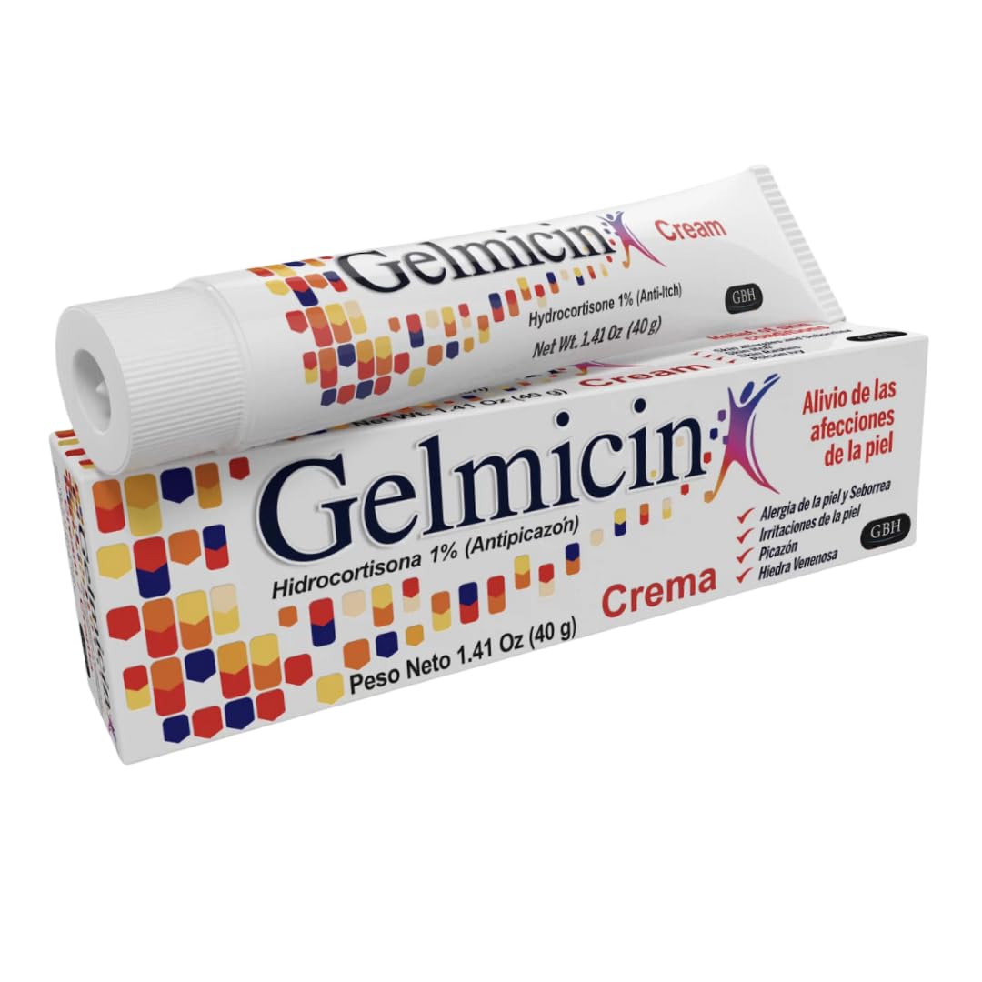 Gelmicin Cream 40g Skin Allergies, Skin Itch, Skin Rashes, Poison Ivy Relief- Contains 1.41 oz - dailyvitalstore