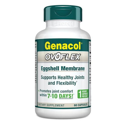 Genacol Ovoflex – Natural Eggshell Membrane Supplement, Support Healthy Joints & Flexibility, Vegetarian Solution for Joint Care, Results in 7 Days, Value Pack, 60 Capsules (60-Day Supply) - dailyvitalstore