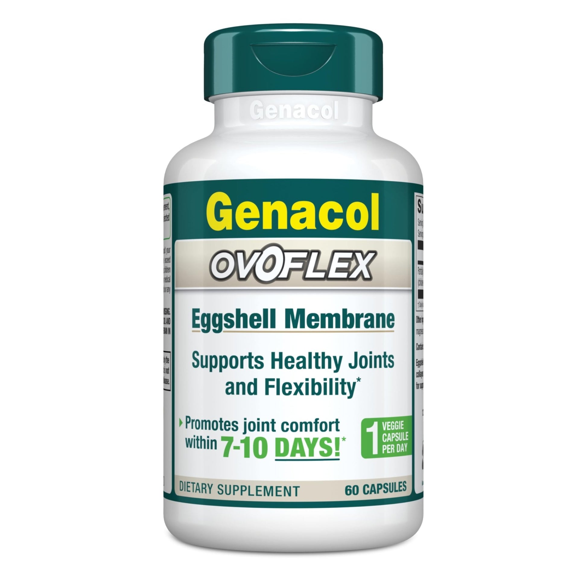 Genacol Ovoflex – Natural Eggshell Membrane Supplement, Support Healthy Joints & Flexibility, Vegetarian Solution for Joint Care, Results in 7 Days, Value Pack, 60 Capsules (60-Day Supply) - dailyvitalstore