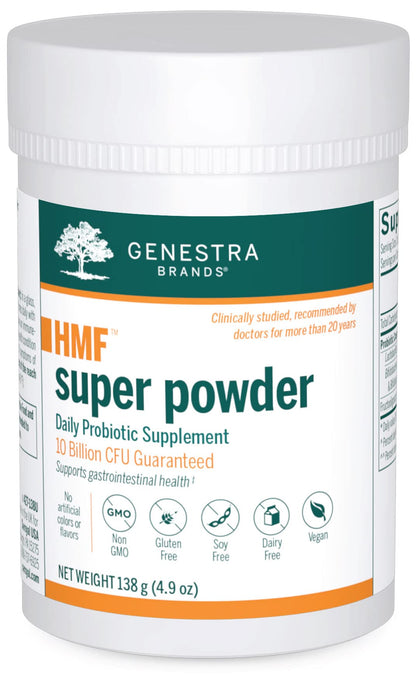 Genestra Brands HMF Super Powder | Probiotic Formula to Support Healthy Gut Flora | 4.9 Oz - dailyvitalstore