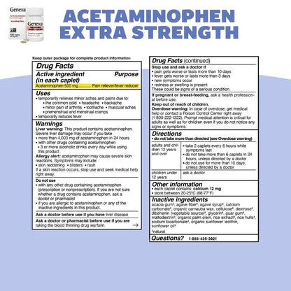 Genexa Kids & Adults Clean Acetaminophen Combo | Family Pain & Fever Bundle | Dye Free, 0% Artificial Additives | Vegan & Non-GMO | Medicine Made Clean | Ages 2-11, 12+ (2 Pack) - dailyvitalstore