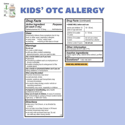 Genexa Kids Allergy Bundle | Powerful OTC Medicine + Gentle Homeopathic Remedy | Antihistamine, Relieves Runny Nose, Sneezing & Itchy Eyes | Organic Acai & Agave Flavors | Ages 6+ - dailyvitalstore