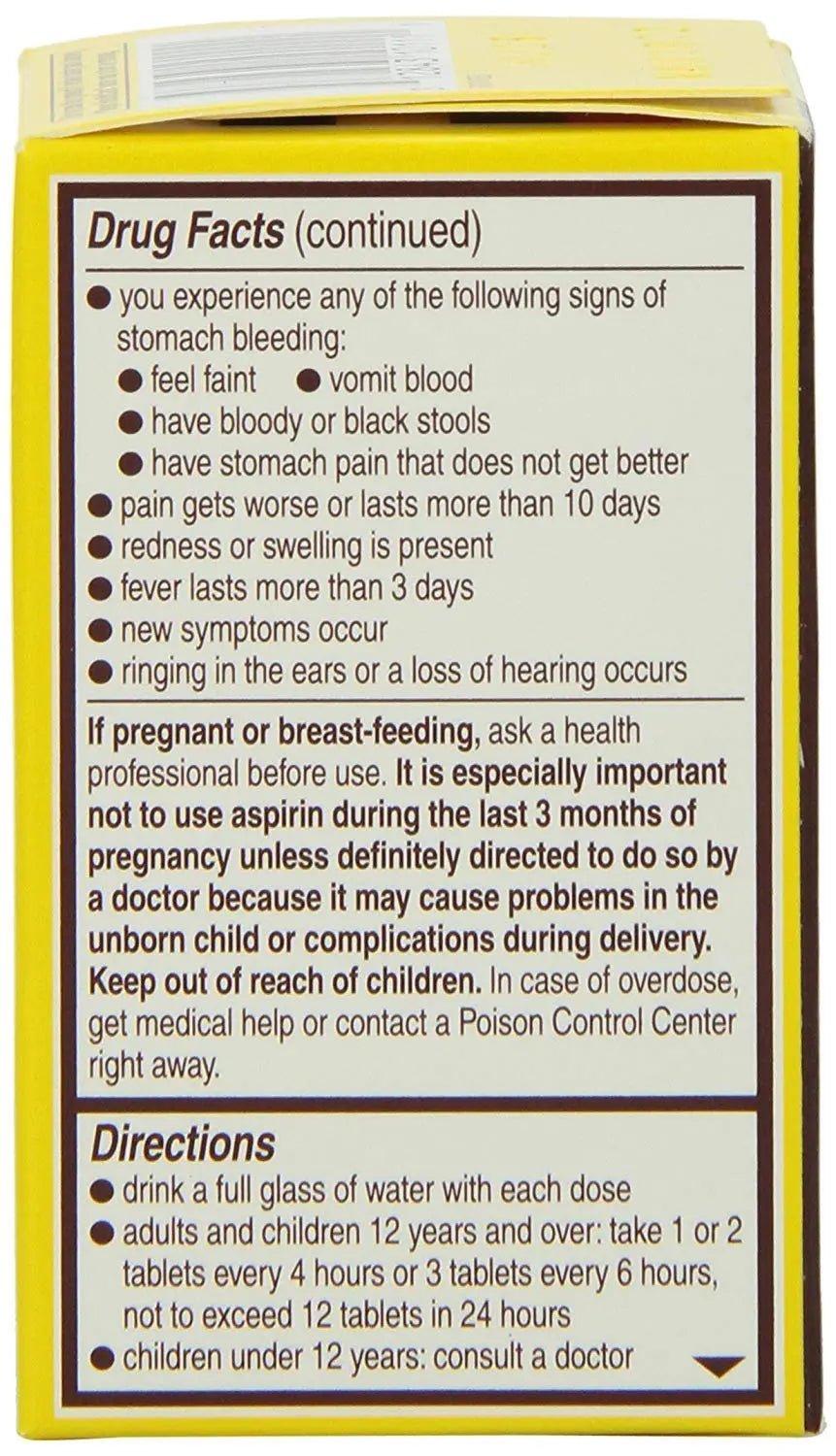 Genuine Bayer Aspirin 325mg Tablets, 24-Count (Pack of 2) - dailyvitalstore