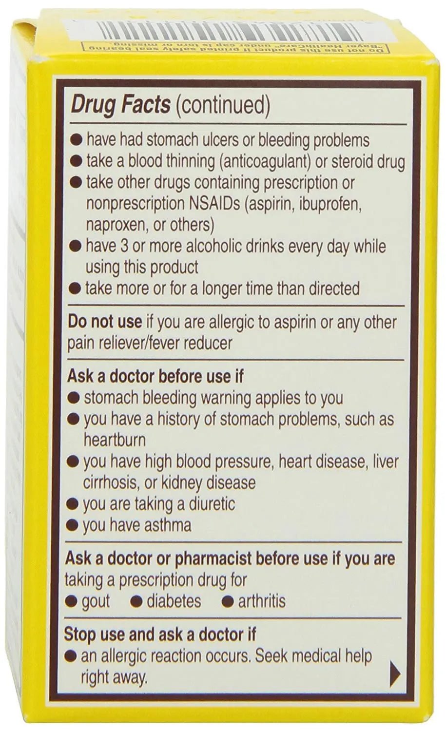 Genuine Bayer Aspirin 325mg Tablets, 24-Count (Pack of 2) - dailyvitalstore