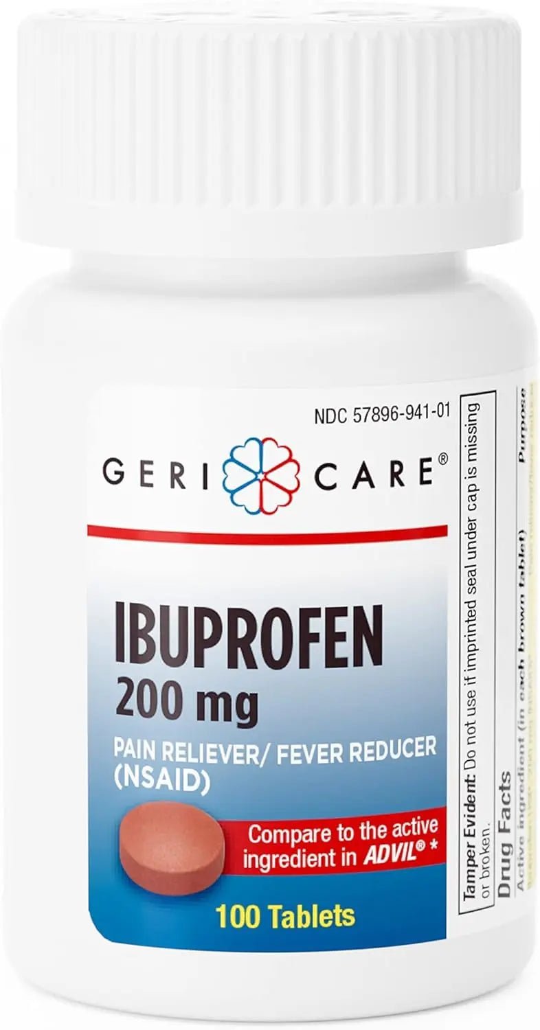Geri Care IBUPROFEN Pain Relief Tablets (100 Count) - dailyvitalstore